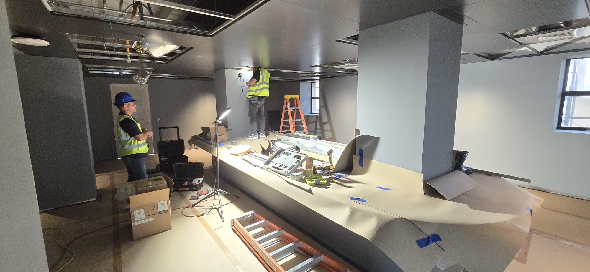 Martec team during installation